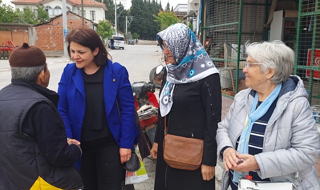 İYİ Parti Adayı Aslı Öz Cumhuriyet ve Hürriyet Mahallelerini ziyaret etti