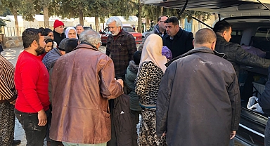 AK Parti İl Başkanı Salih Hızlı, deprem bölgesinde
