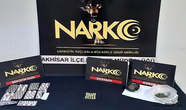 Akhisar'da şüpheli şahsın evinden uyuşturucu çıktı