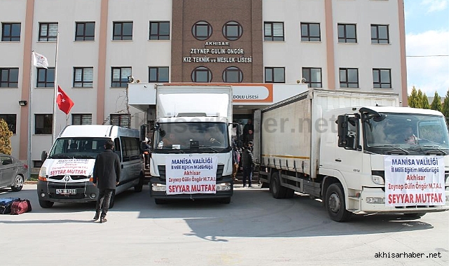 Akhisar’dan 2 seyyar mutfak ve 1 teknik ekip yola çıktı