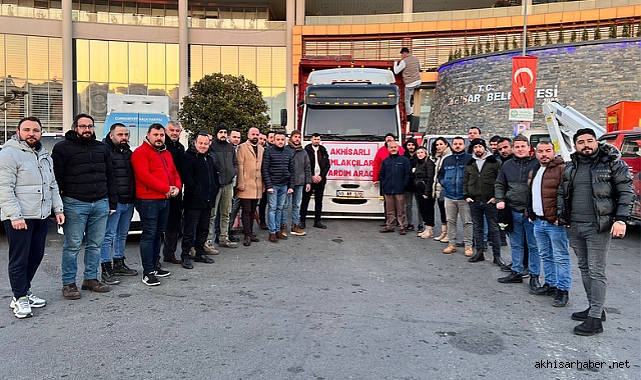 Akhisarlı Emlakçıların yardımları deprem bölgesine çıktı