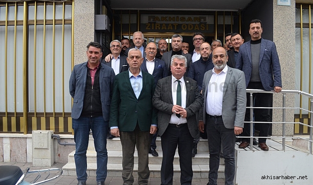 Akhisarlı esnaf oda başkanlarından Akbuğa'ya ziyaret
