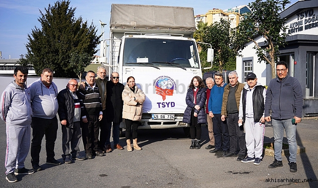 Deprem yardımı TSYD'den yola çıktı