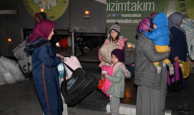 İlk depremzede kafilesi Manisa'ya ulaştı