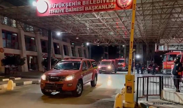 Manisa Büyükşehir İtfaiyesi Afet Bölgesine Hareket Etti