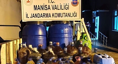 Saruhanlı'da sahte içki operasyonu