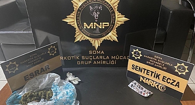 Soma'da uyuşturucu operasyonu 1 kişi tutuklandı