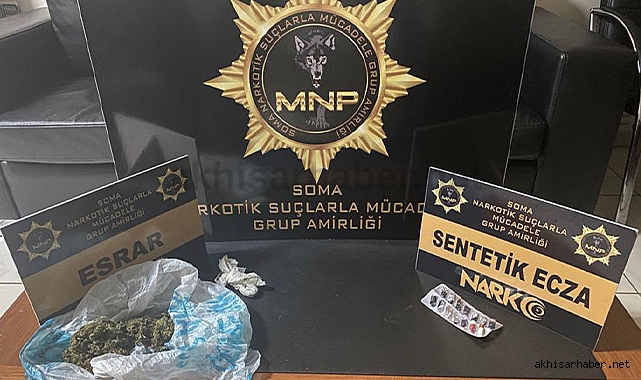 Soma'da uyuşturucu operasyonu 1 kişi tutuklandı