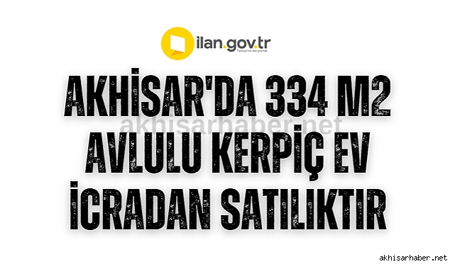 Akhisar'da 334 m2 avlulu kerpiç ev icradan satılıktır