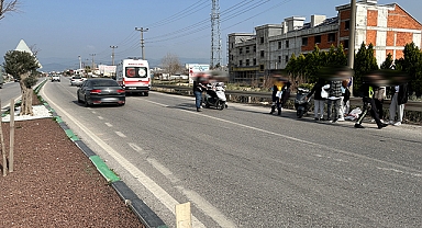 Akhisar'da iki motosikletin karıştığı kazada 1 kişi yaralandı