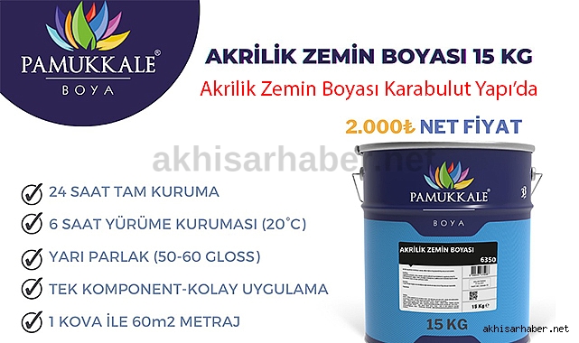 Akrilik Zemin Boyası Karabulut Yapı'da