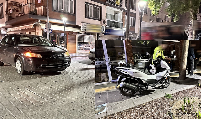 Otomobil ile motosiklet kazasında 1 kişi yaralandı