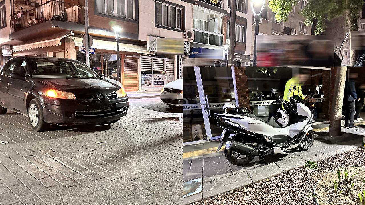 Otomobil ile motosiklet kazasında 1 kişi yaralandı