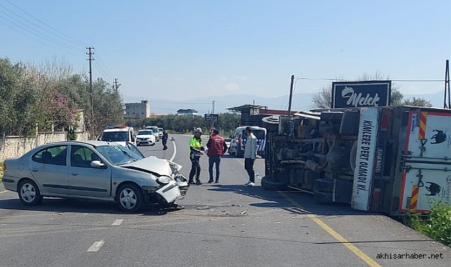 Zeytinliova çıkışında kaza 1 kişi yaralandı