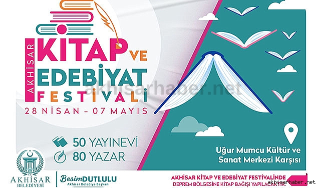 Akhisar Belediyesi Kitap ve Edebiyat Festivali başlıyor