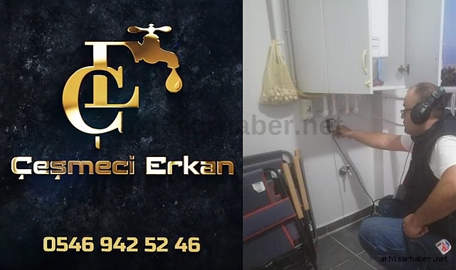 Akhisar'da Çeşmeci Erkan kırmadan su kaçağı tespiti yapıyor