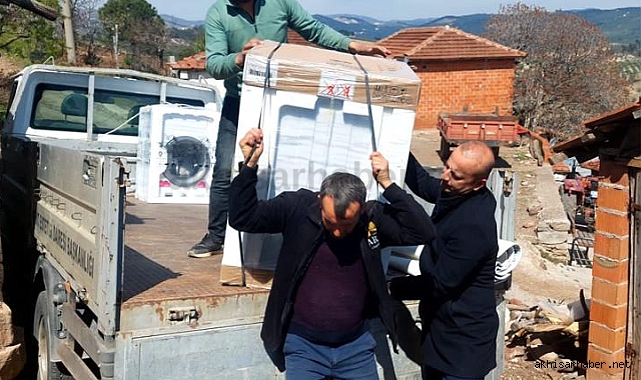 Akhisar’da evi yanan aileye umut oldu