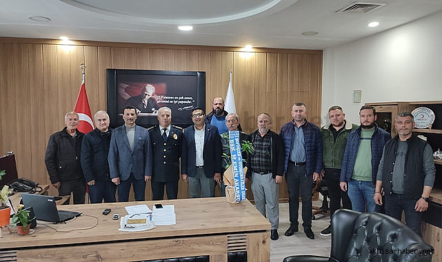 Akhisar Şoförler Odası'ndan İlçe Emniyet Müdürüne ziyaret