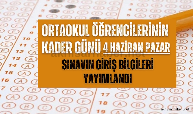 Akhisarlı ortaokul son sınıf öğrencilerinin dikkatine