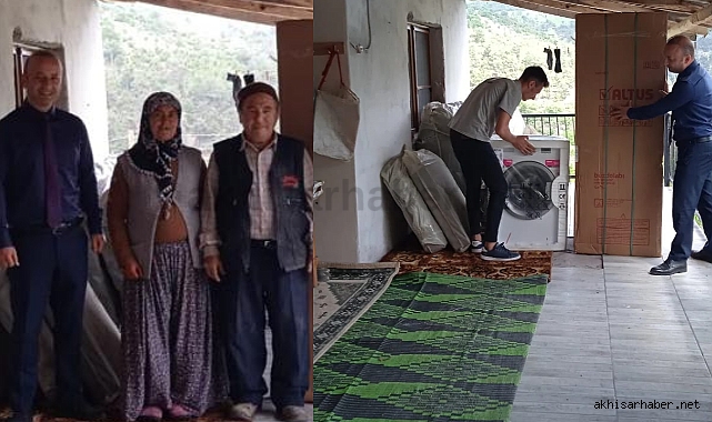 Büyükşehir, Evi Yanan Akhisarlı Ailenin Yüzünü Güldürdü