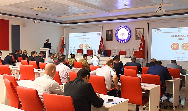 Cumhurbaşkanlığı 2.tur seçim güvenliği toplantısı yapıldı