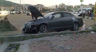 Gelin arabası kontrolden çıktı