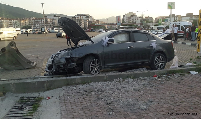 Gelin arabası kontrolden çıktı