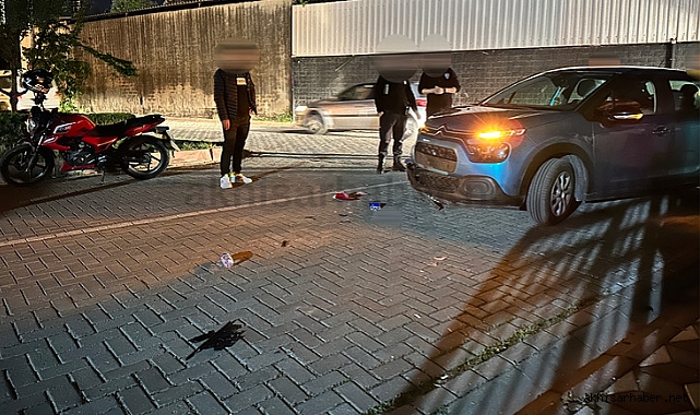 Otomobil ile motosiklet çarpıştı 1 kişi yaralandı