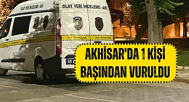 Akhisar'da 75.yıl parkında silahı ile başından vurdu