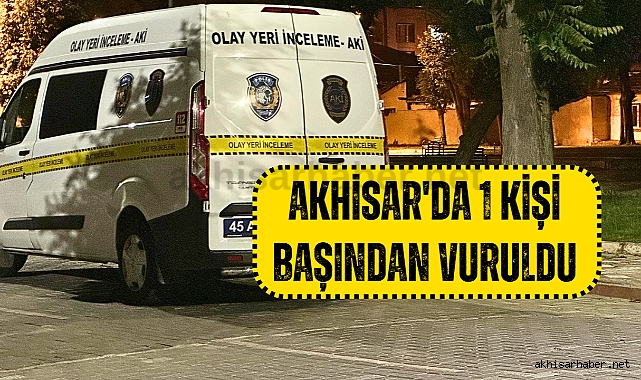 Akhisar'da 75.yıl parkında silahı ile başından vurdu