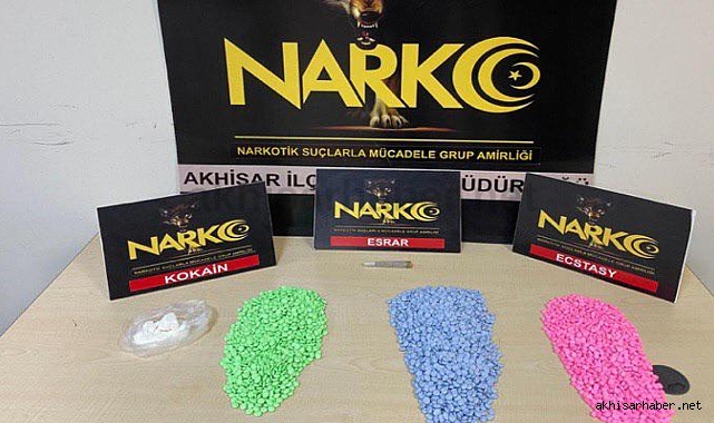 Akhisar'da Uyuşturucu Operasyonu: Ecstasy, Kokain ve Esrar Ele Geçirildi