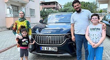 Akhisar’ın ilk TOGG’u sahibine teslim edildi