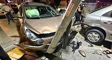 Birinci Nakliye Caddesinde kaza 1 kişi yaralandı