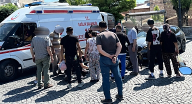 Otomobil ile elektrikli bisiklet çarpıştı 16 yaşında sürücü yaralandı