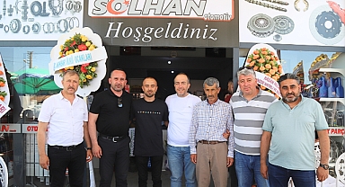 Solhan Otomotiv yedek parça mağazası hizmete açıldı