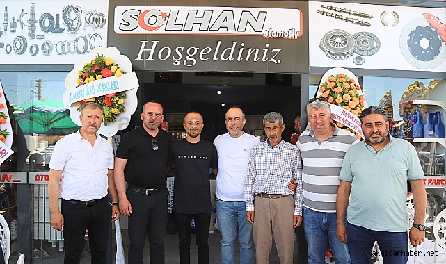 Solhan Otomotiv yedek parça mağazası hizmete açıldı