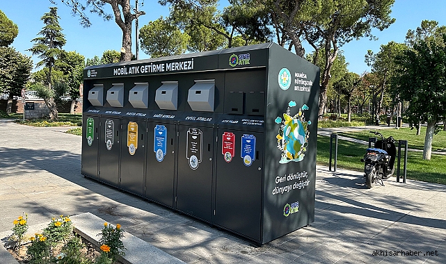 Akhisar'a Mobil Atık Getirme Merkezi kuruldu