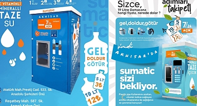 Akhisar'da arıtılmış C vitaminli ucuz su hizmete girdi