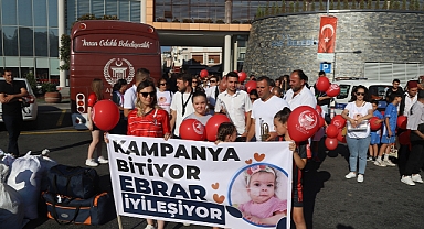 Akhisarlı Ebrar Bebek destek yürüyüşünde Akhisarlılar tek yürek oldu