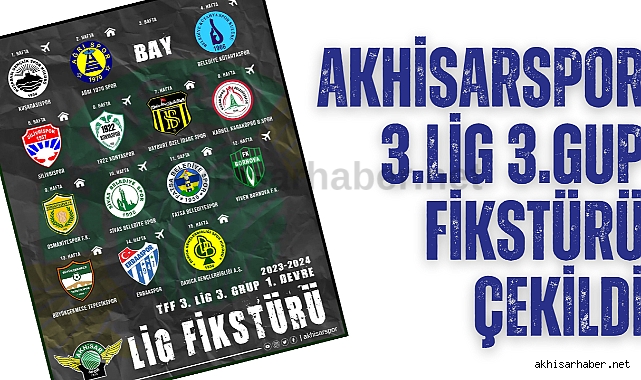 Akhisarspor 3.Lig 3.Gup fikstürü çekildi