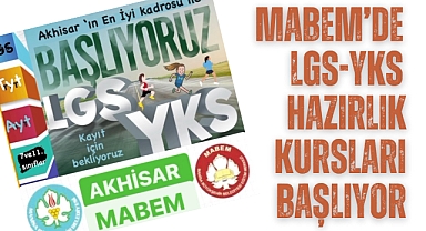 MABEM'de LGS-YKS Hazırlık Kursları Başlıyor