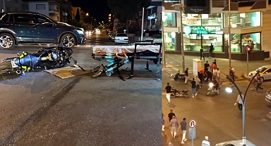 Sanayi yolunda motosiklet, otomobile çarptı 1 kişi yaralandı