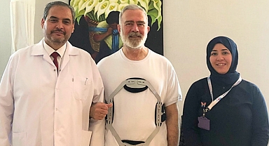 Trafik kazası geçiren Yenişehirlioğlu ilk kez ayağa kalktı
