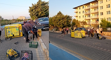 Akhisar Borsa yolunda kaza! 1 kişi yaralandı