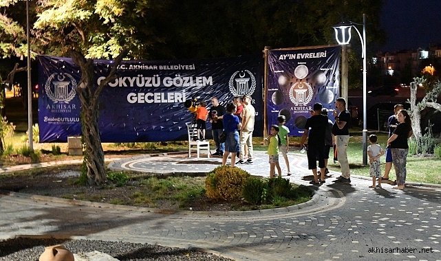 Akhisar'da Gökyüzü Gözlem Gecelerine İlgi Büyük