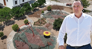Akhisar'ın ilk Salıncak Parkı'nda sona gelindi