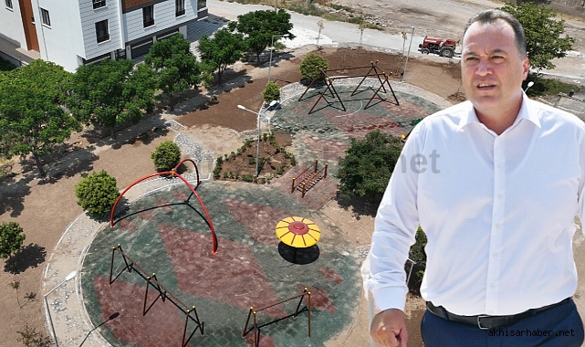 Akhisar'ın ilk Salıncak Parkı'nda sona gelindi