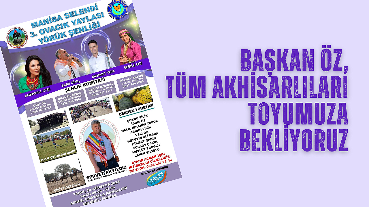 Başkan Öz, tüm Akhisarlıları toyumuza bekliyoruz