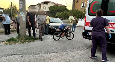 Otomobil yayaya çarptı 1 kişi yaralandı