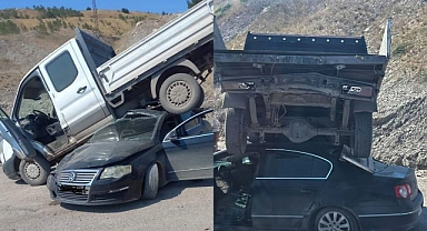 Soma'da bu ilginç kazayı görenler şaşırdı